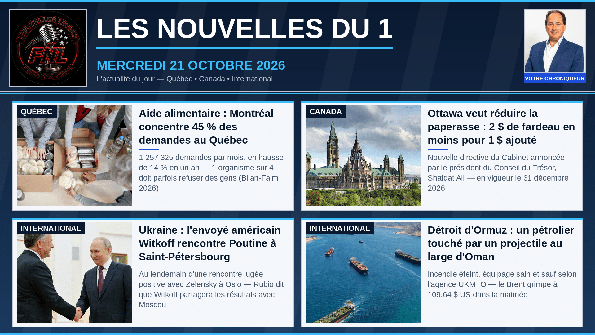 FNL ep813 – PSPP présente son conseil des ministres, réduit: 22! Le Canada flambe de l’argent